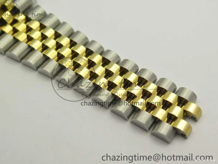 0131 Flexible DateJust 41 126334 904L SS YG DJF 1:1 Best Edition Gold Dial Diamond Markers on SS YG Jubilee Bracelet A 3250